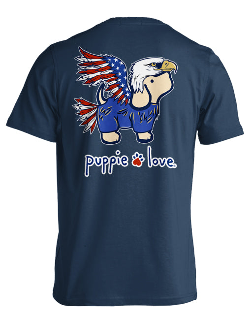 Bald Eagle Pup Short Sleeve By Puppie Love (Pre-Order 2-3 Weeks)