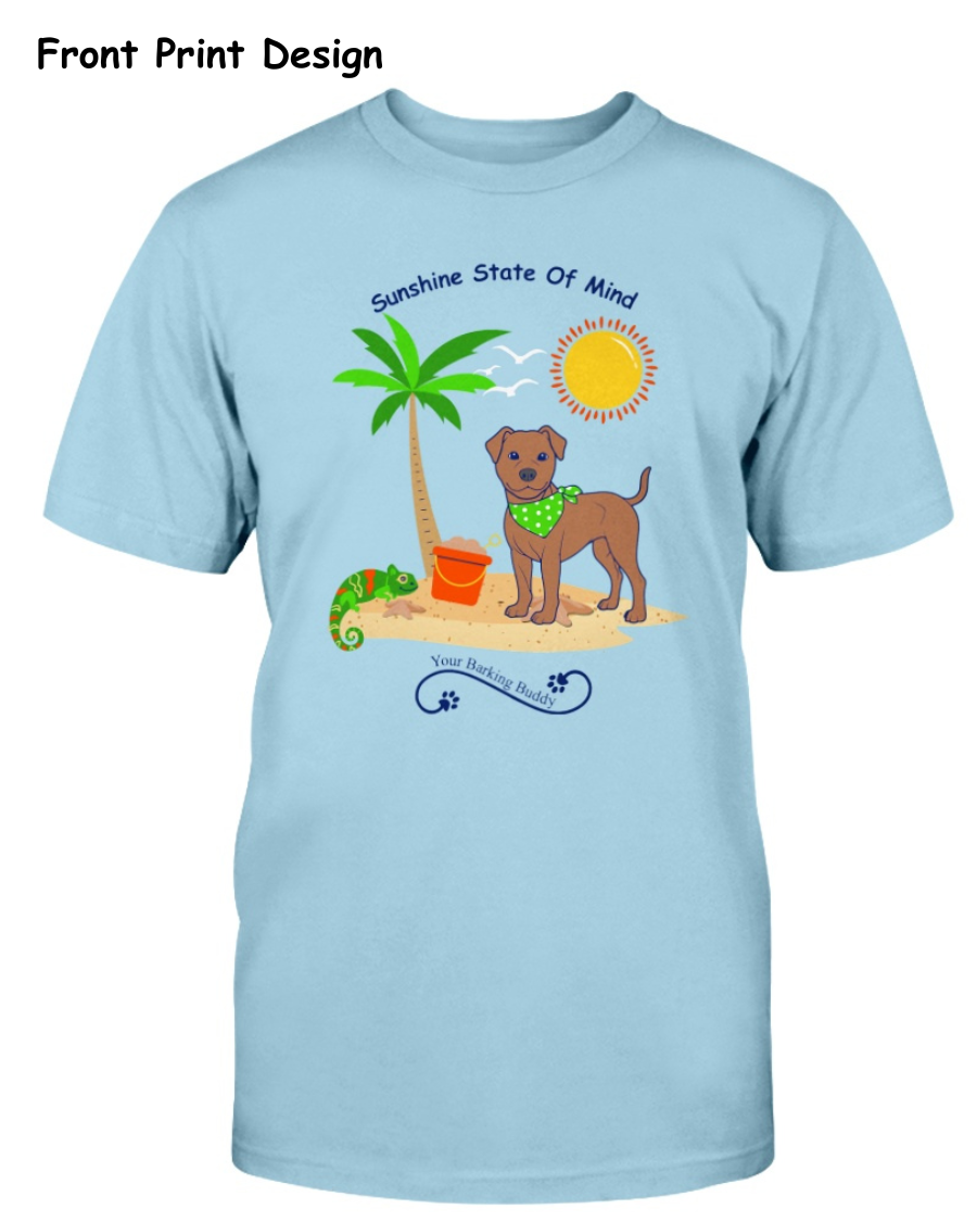 Sunshine State Of Mind Bandana Dog Short Sleeve by Your Barking Buddy- Front Print (Pre-Order 2-3 Weeks)