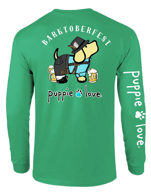 Barktoberfest Lederhosen Pup Long Sleeve Tee By Puppie Love (Pre-Order 2-3 Weeks)