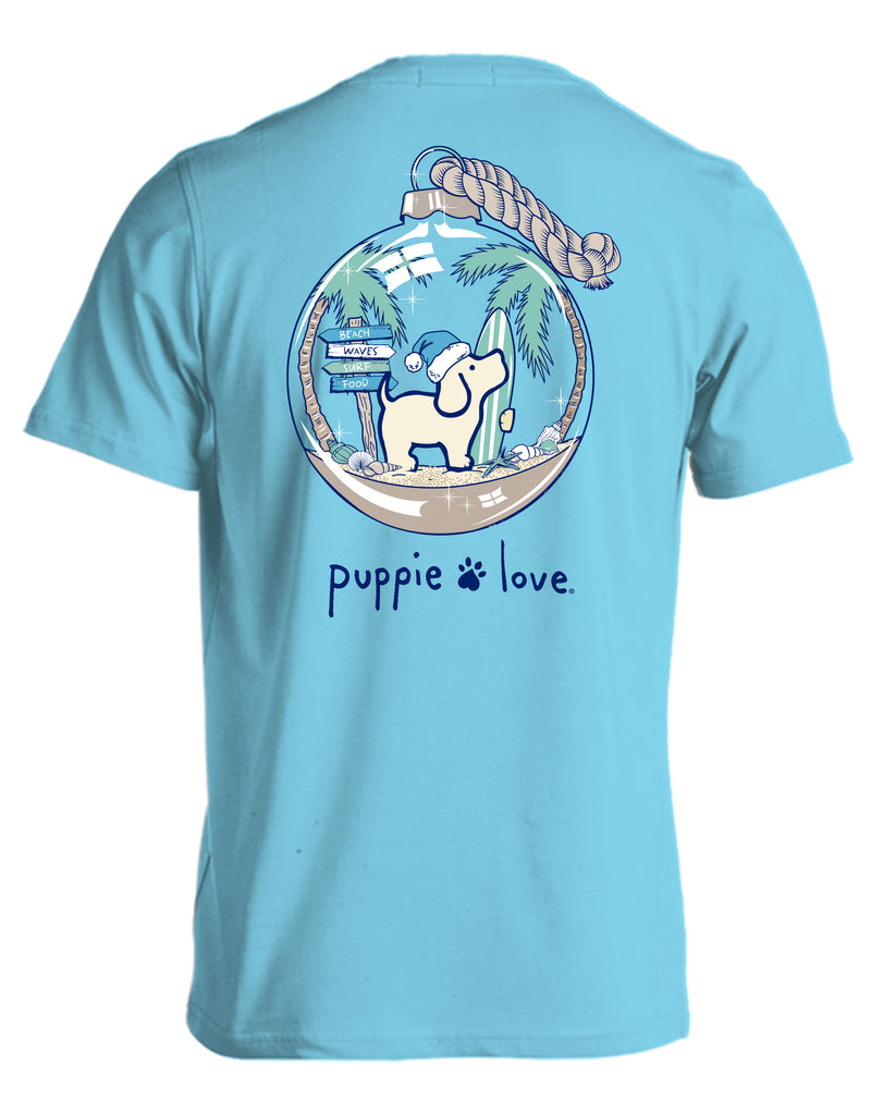 Beach Ornament Pup Short Sleeve By Puppie Love (Pre-Order 2-3 Weeks)