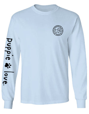Black Bear Pup Long Sleeve Tee By Puppie Love (Pre-Order 2-3 Weeks)