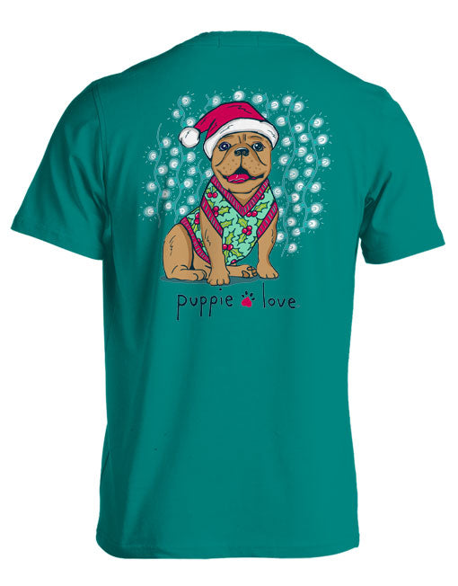 Christmas Frenche Pup Short Sleeve By Puppie Love (Pre-Order 2-3 Weeks)