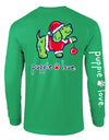Christmas Grouch Pup Long Sleeve Tee By Puppie Love (Pre-Order 2-3 Weeks)