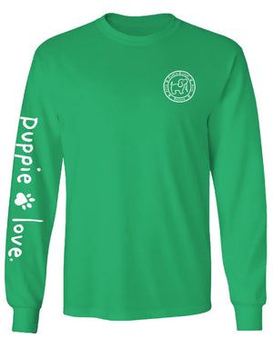 Christmas Grouch Pup Long Sleeve Tee By Puppie Love (Pre-Order 2-3 Weeks)