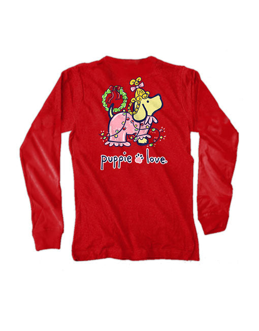 Youth Christmas PJs Pup Long Sleeve By Puppie Love (Pre-Order 2-3 Weeks)