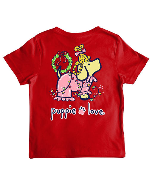 Youth Christmas Pjs Pup Short Sleeve By Puppie Love (Pre-Order 2-3 Weeks)