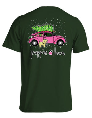 Christmas Tree Bug Pup Short Sleeve By Puppie Love (Pre-Order 2-3 Weeks)