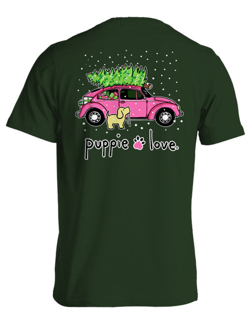 Christmas Tree Bug Pup Short Sleeve By Puppie Love (Pre-Order 2-3 Weeks)