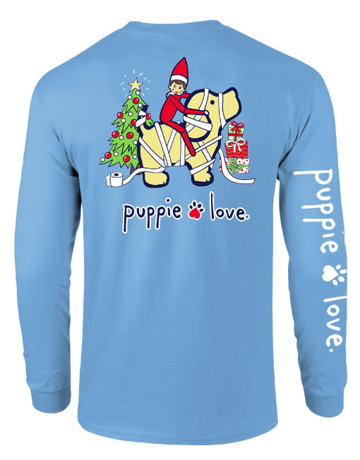 Elf Pup Long Sleeve Tee By Puppie Love (Pre-Order 2-3 Weeks)