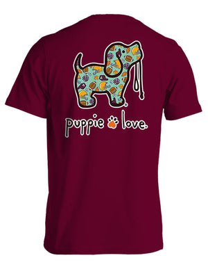 Fall Football Pup Short Sleeve By Puppie Love (Pre-Order 2-3 Weeks)