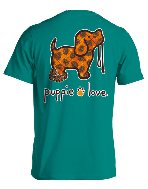 Fall Pinecones Pup Short Sleeve By Puppie Love (Pre-Order 2-3 Weeks)