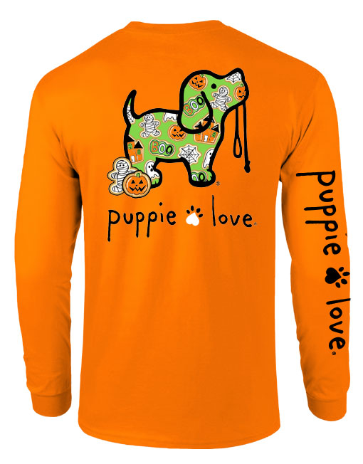 Halloween Cookies Pup Long Sleeve Tee By Puppie Love (Pre-Order 2-3 Weeks)