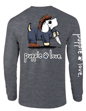 Halloween Stalker Pup Long Sleeve Tee By Puppie Love (Pre-Order 2-3 Weeks)