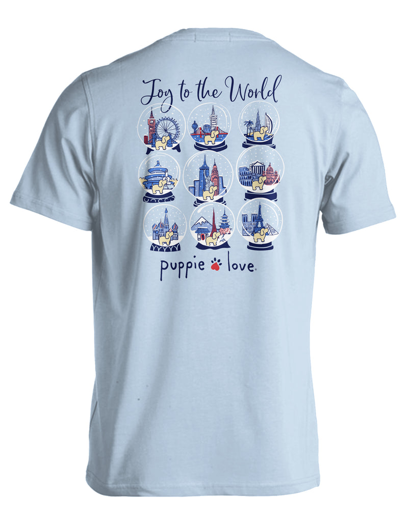 Joy To The World Snowglobes Pup By Puppie Love (Pre-Order 2-3 Weeks)