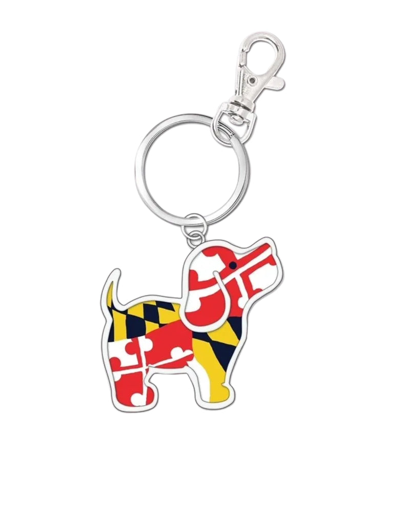 Maryland Pup Key Ring by Puppie Love (Pre-Order 2-3 Weeks)