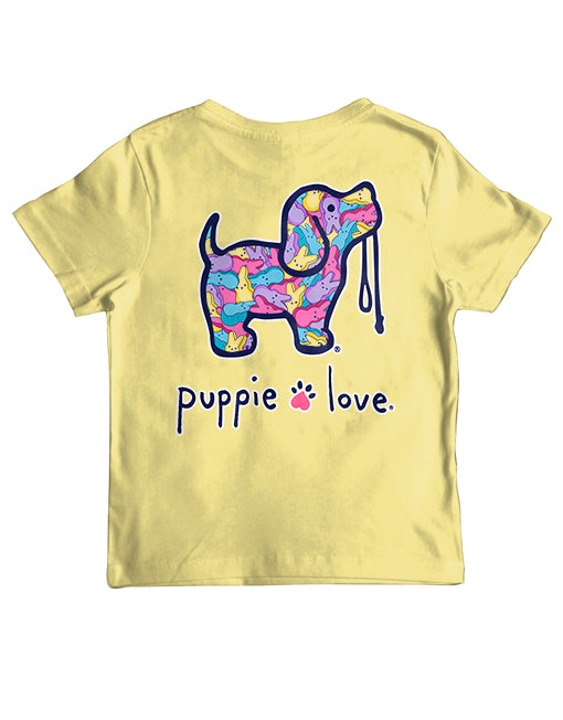 Youth Marshmallow Bunny Pup Short Sleeve By Puppie Love (Pre-Order 2-3 Weeks)