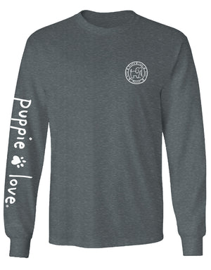 Nightmare Skeleton Pup Long Sleeve Tee By Puppie Love (Pre-Order 2-3 Weeks)