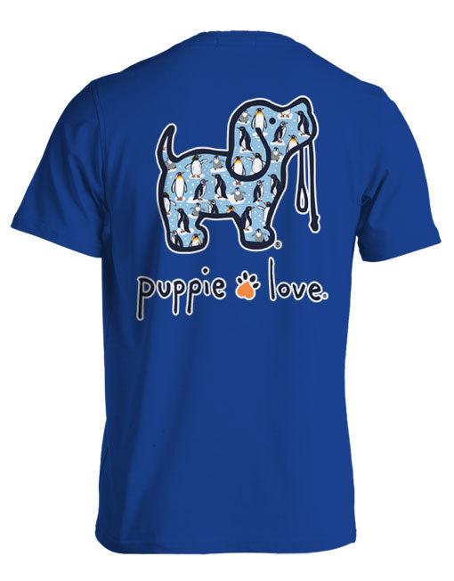 Penguin Pattern Pup Short Sleeve By Puppie Love (Pre-Order 2-3 Weeks)