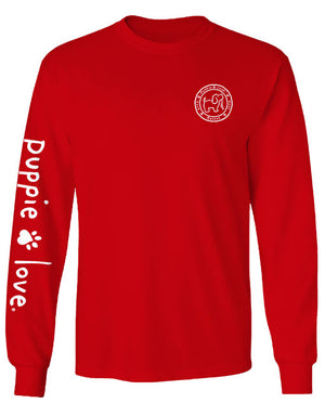 Rainbow Lights Pup Long Sleeve Tee By Puppie Love (Pre-Order 2-3 Weeks)