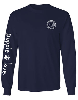 Reindeer Pup Long Sleeve Tee By Puppie Love (Pre-Order 2-3 Weeks)