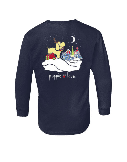 Youth Reindeer Pup Long Sleeve By Puppie Love (Pre-Order 2-3 Weeks)