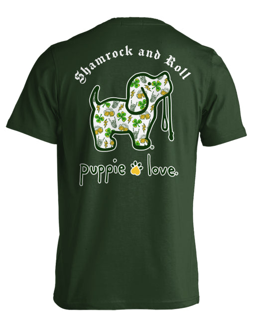 Shamrock And Roll Pup Short Sleeve By Puppie Love (Pre-Order 2-3 Weeks)