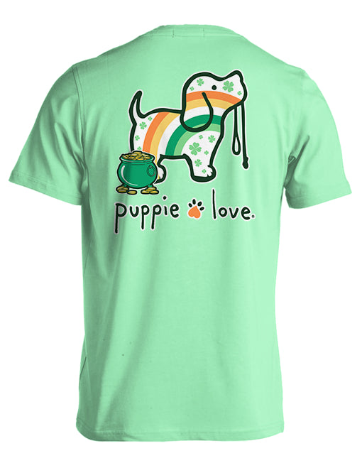 St. Pats Rainbow Pup Short Sleeve By Puppie Love (Pre-Order 2-3 Weeks)
