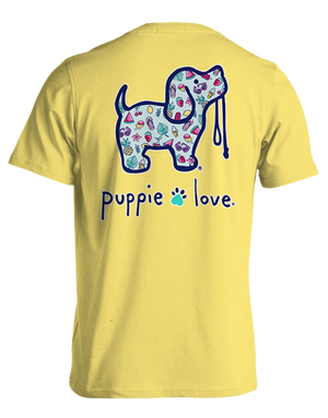 Summer Pattern Pup Short Sleeve By Puppie Love (Pre-Order 2-3 Weeks)