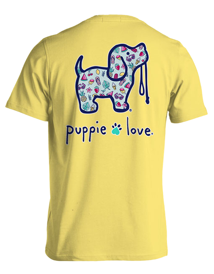 Summer Pattern Pup Short Sleeve By Puppie Love (Pre-Order 2-3 Weeks)