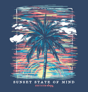 Southernology -Palm Sunset Tee Shirt (Lead Time 2 Weeks)