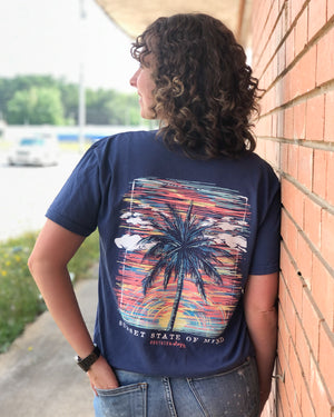 Southernology -Palm Sunset Tee Shirt (Lead Time 2 Weeks)