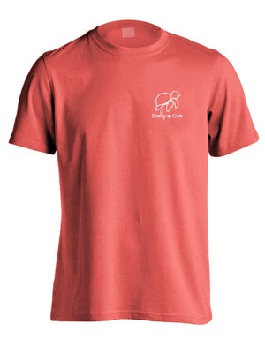 Turquoise & Coral Pattern Turtle By Shelly Cove (Pre-Order 2-3 Weeks)