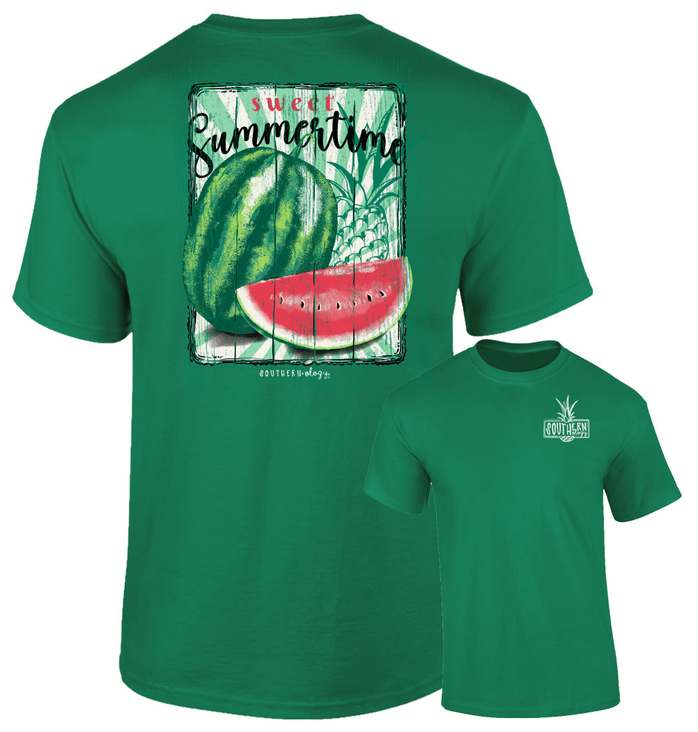 Southernology -Watermelon Sweet Summertime Tee Shirt (Lead Time 2 Weeks)
