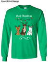 Woof Christmas Long Sleeve by Your Barking Buddy- Front Print (Pre-Order 2-3 Weeks)
