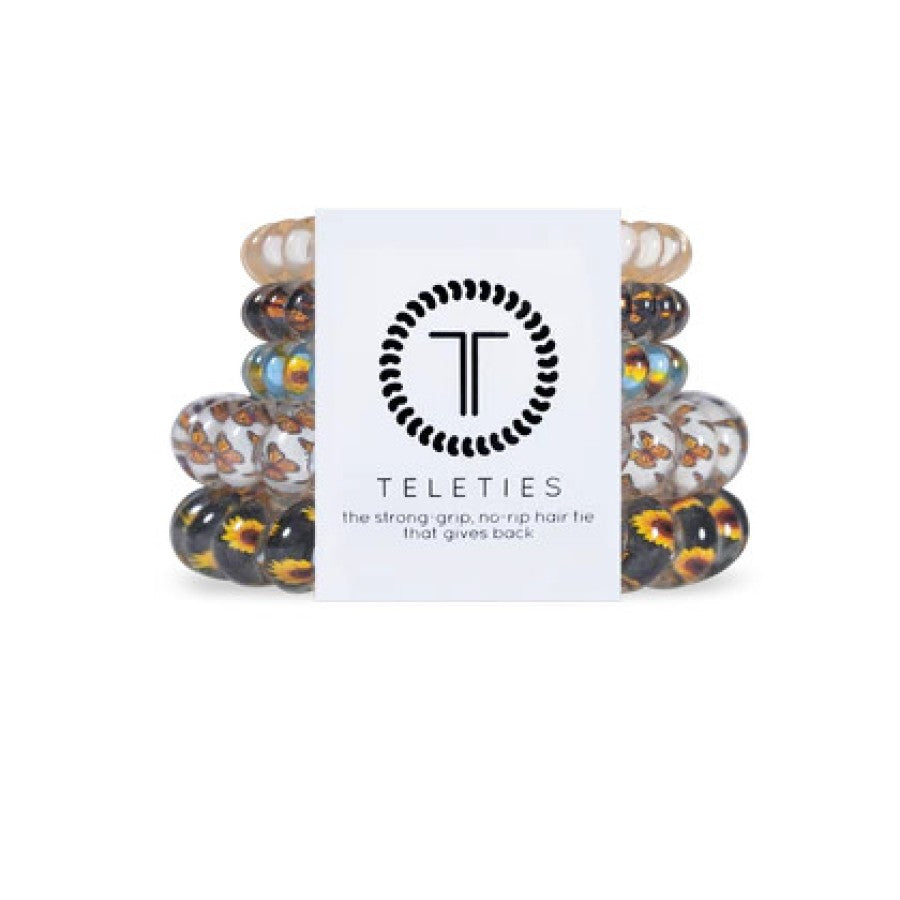 Teleties Kate's Pick - Hair Tie Pack of 5 - 3 small and 2 Large