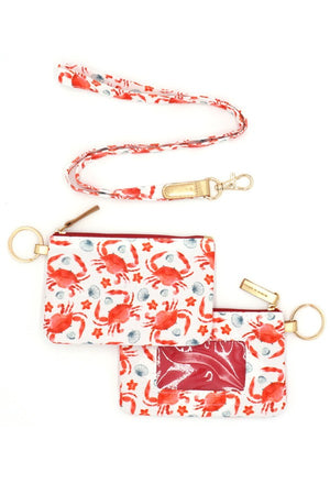 Crab Zip Id With Detachable Lanyard