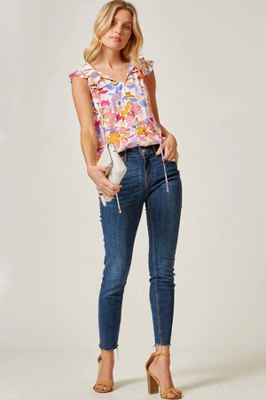 Woven Ruffle Blouse 18414-1