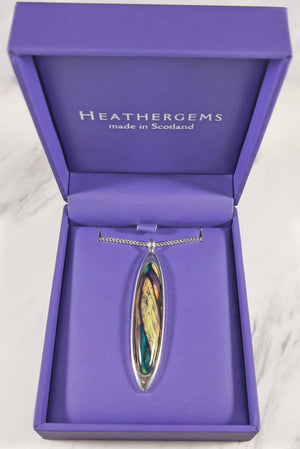 LONG OVAL PENDANT BY HEATHER GEMS