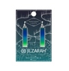 Northern Lights Silver Reversible Bar Earrings by Jilzarah