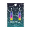 Northern Lights Silver Reversible Bar Earrings by Jilzarah