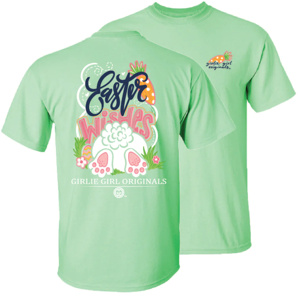 Easter Wishes Short Sleeve Tee By Girlie Girl Originals (Pre-Order 2-3 Weeks)