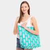 Aqua Pineapple Beach Bag