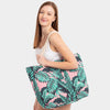 Pink Palm Beach Bag