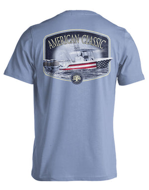 Flag Boat Short Sleeve By Live Oak Brand (Pre-Order 2-3 Weeks)
