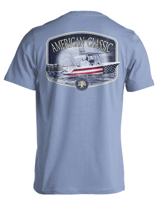 Flag Boat Short Sleeve By Live Oak Brand (Pre-Order 2-3 Weeks)