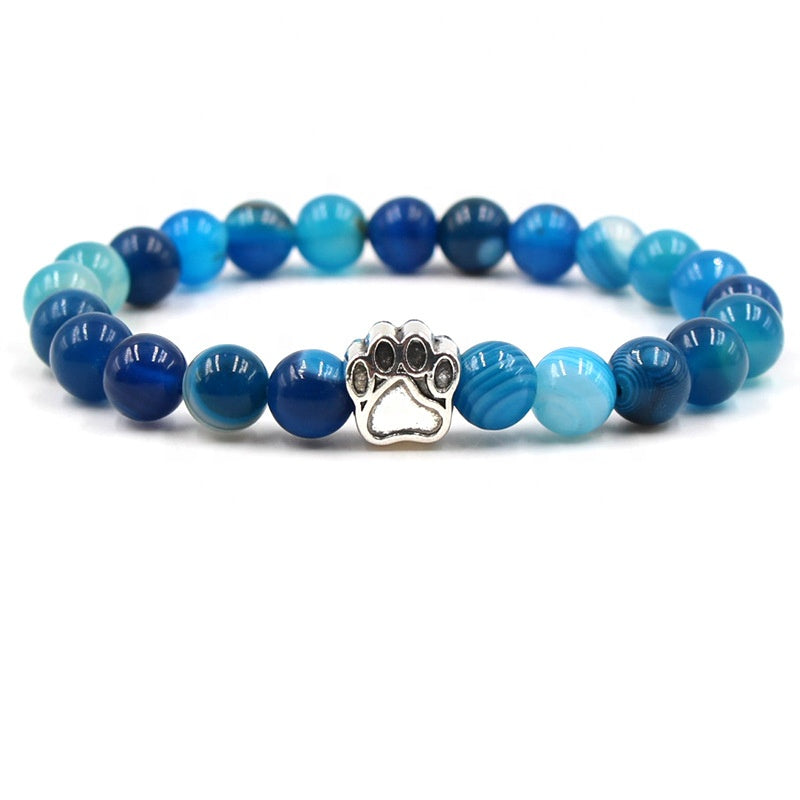 Ocean Wave Paw Print Bracelet by Your Best Buddy