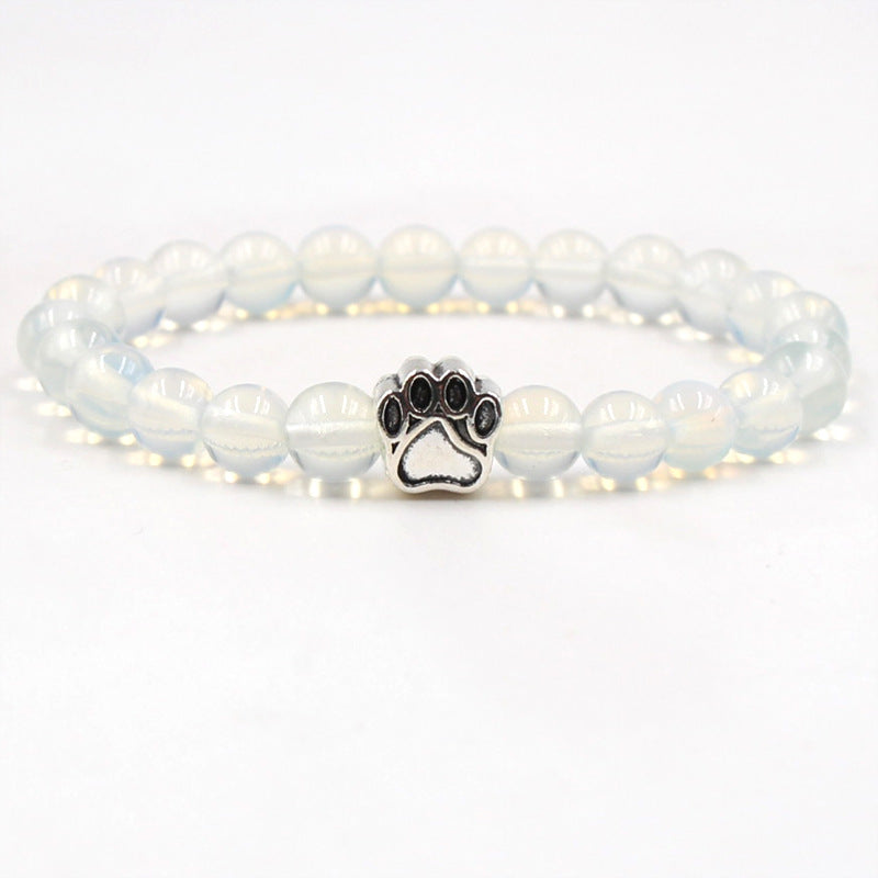 Clear Paw Print Bracelet by Your Best Buddy