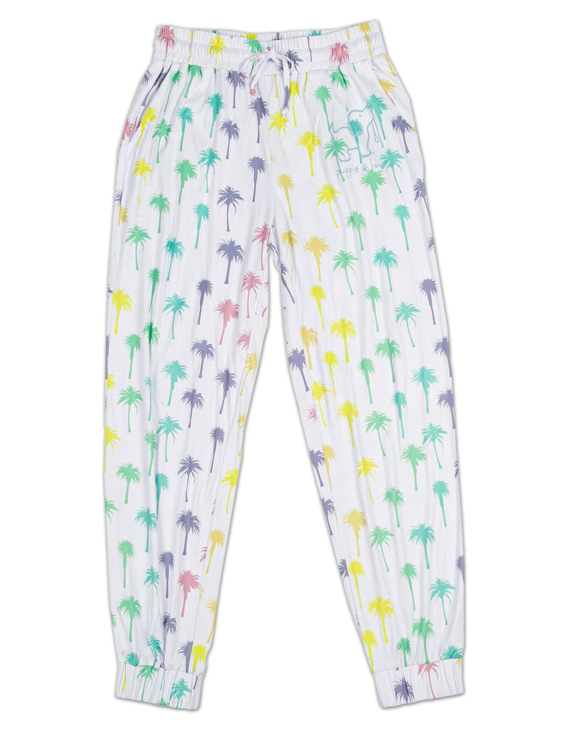 Rainbow Palm Lounge Pants By Puppie Love (Pre-Order 2-3 Weeks)