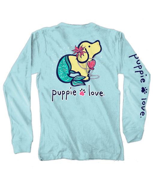 Mermaid Pup Long Sleeve Tee By Puppie Love (Pre-Order 2-3 Weeks)