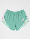 Rainbow Palm Tree Pup Shorts By Puppie Love (Pre-Order 2-3 Weeks)